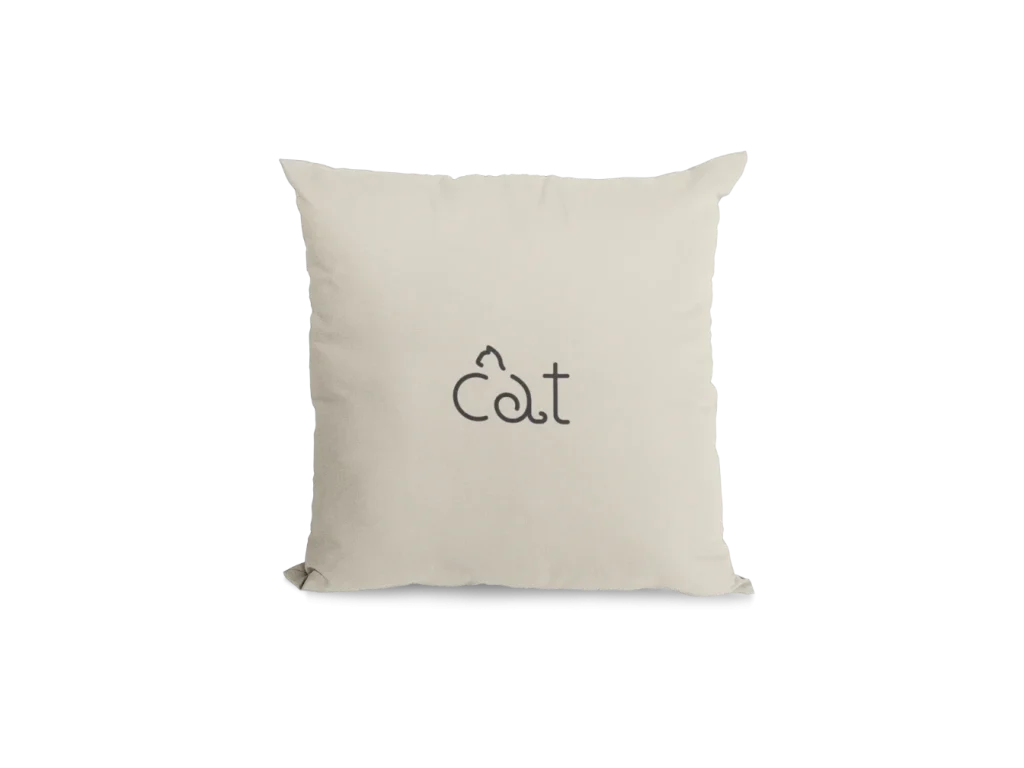 white Void Cat Pillowcase for black cat lovers