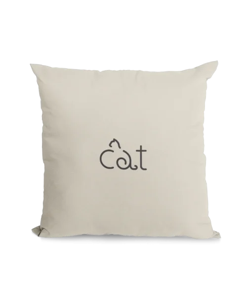 white Void Cat Pillowcase for black cat lovers