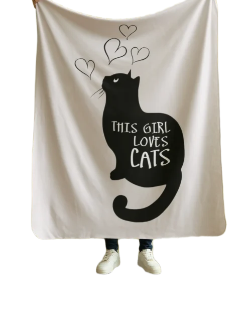 This Girl Loves Cats Blanket #31