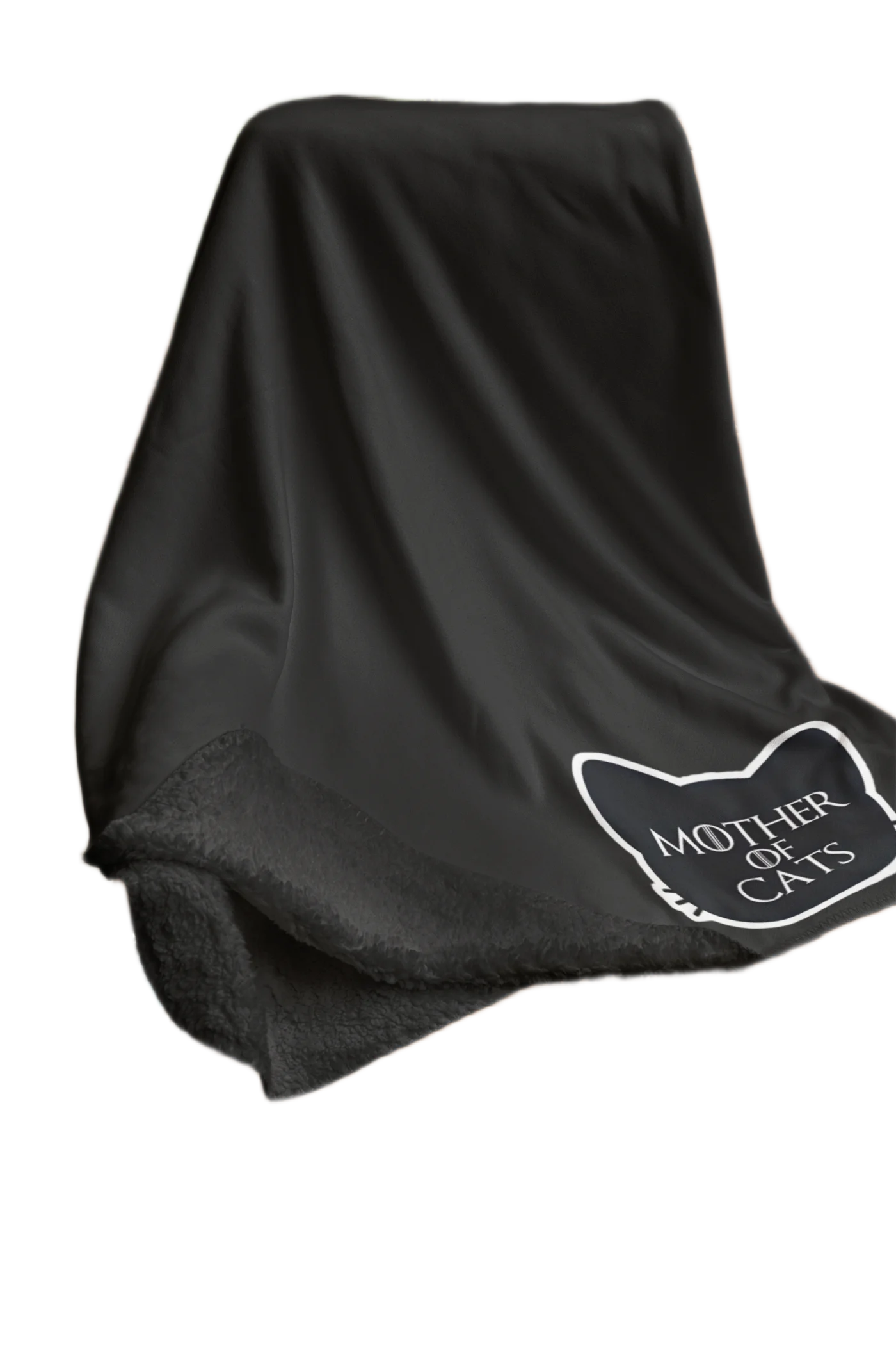 black flannel blanket for black cat lovers