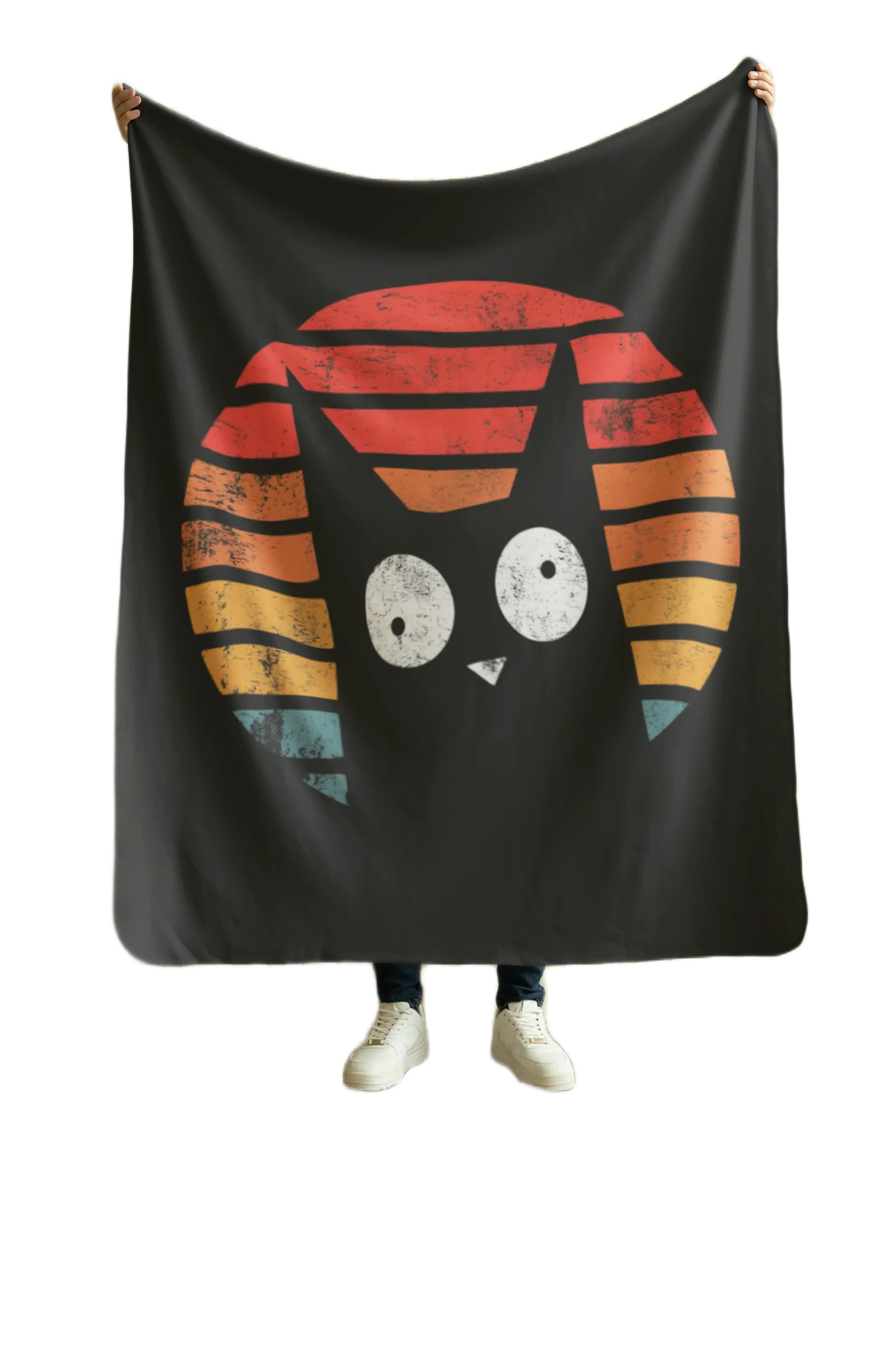 black flannel blanket for black cat lovers