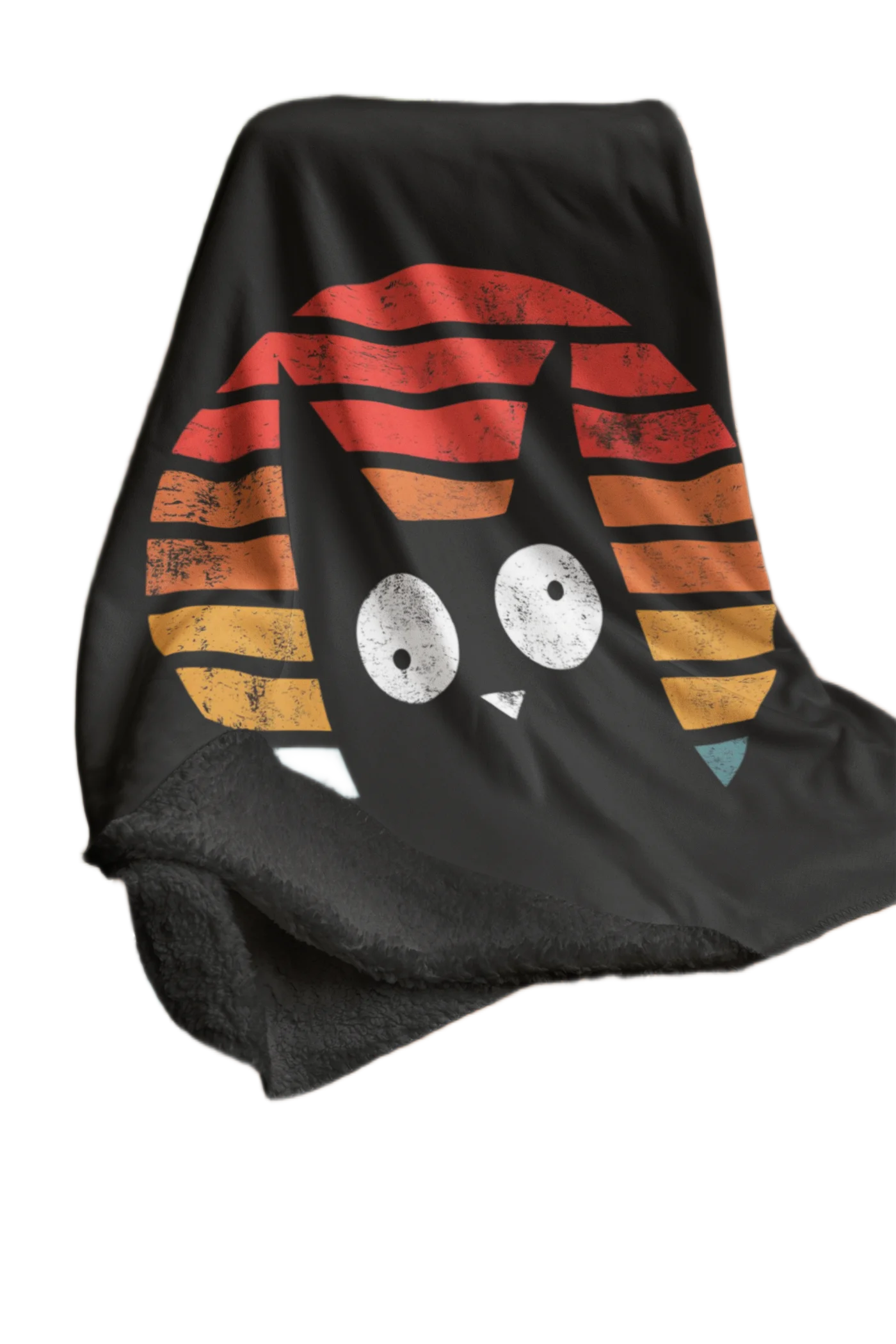 black flannel blanket for black cat lovers