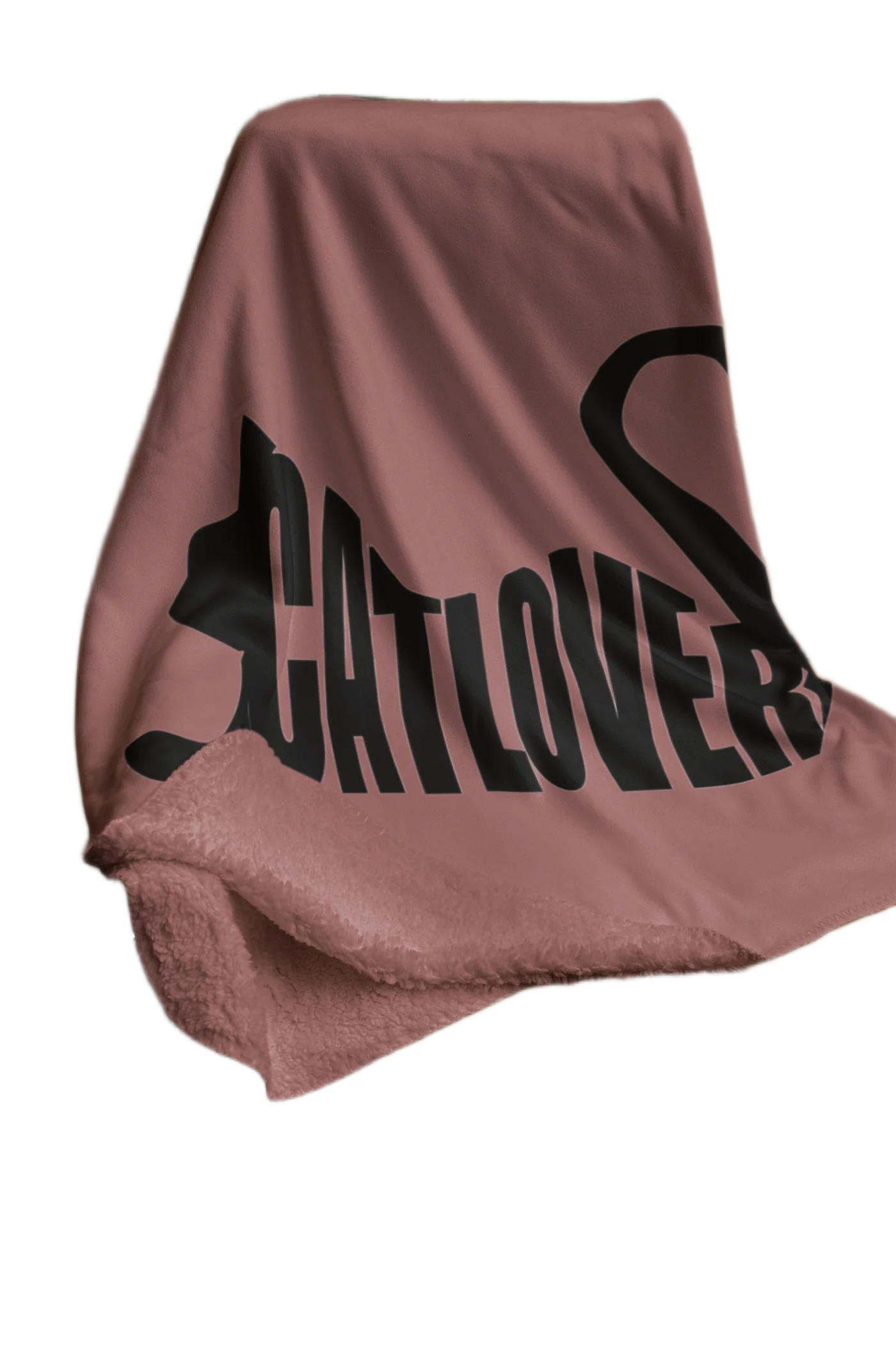 brown flannel blanket for black cat lovers