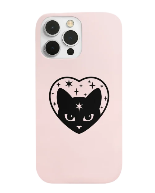 silicone tpu void cat lover phone case