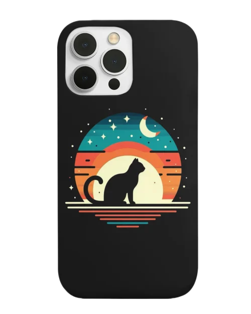 silicone tpu void cat lover phone case
