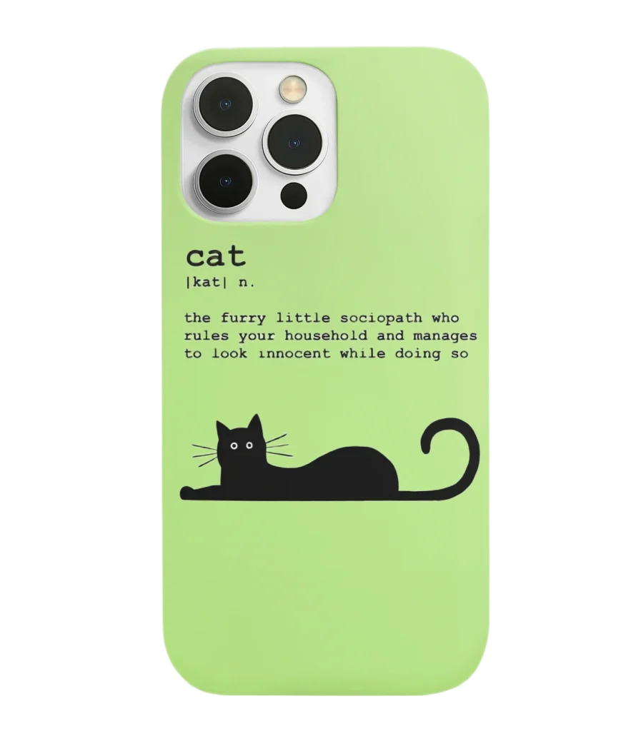 silicone tpu void cat lover phone case