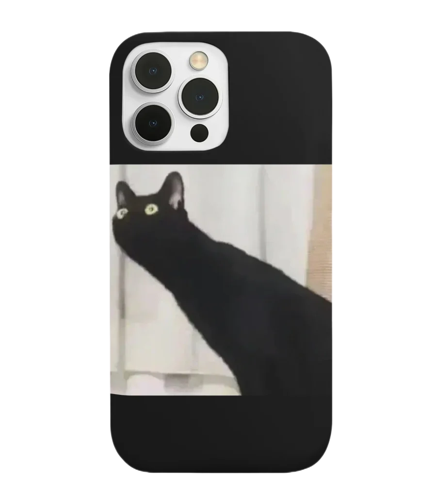 silicone tpu void cat lover phone case
