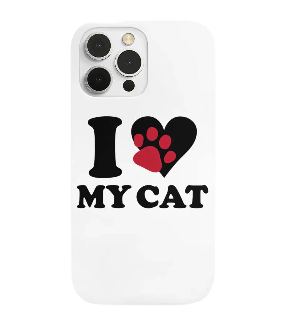 silicone tpu void cat lover phone case