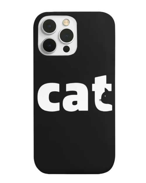 silicone tpu void cat lover phone case