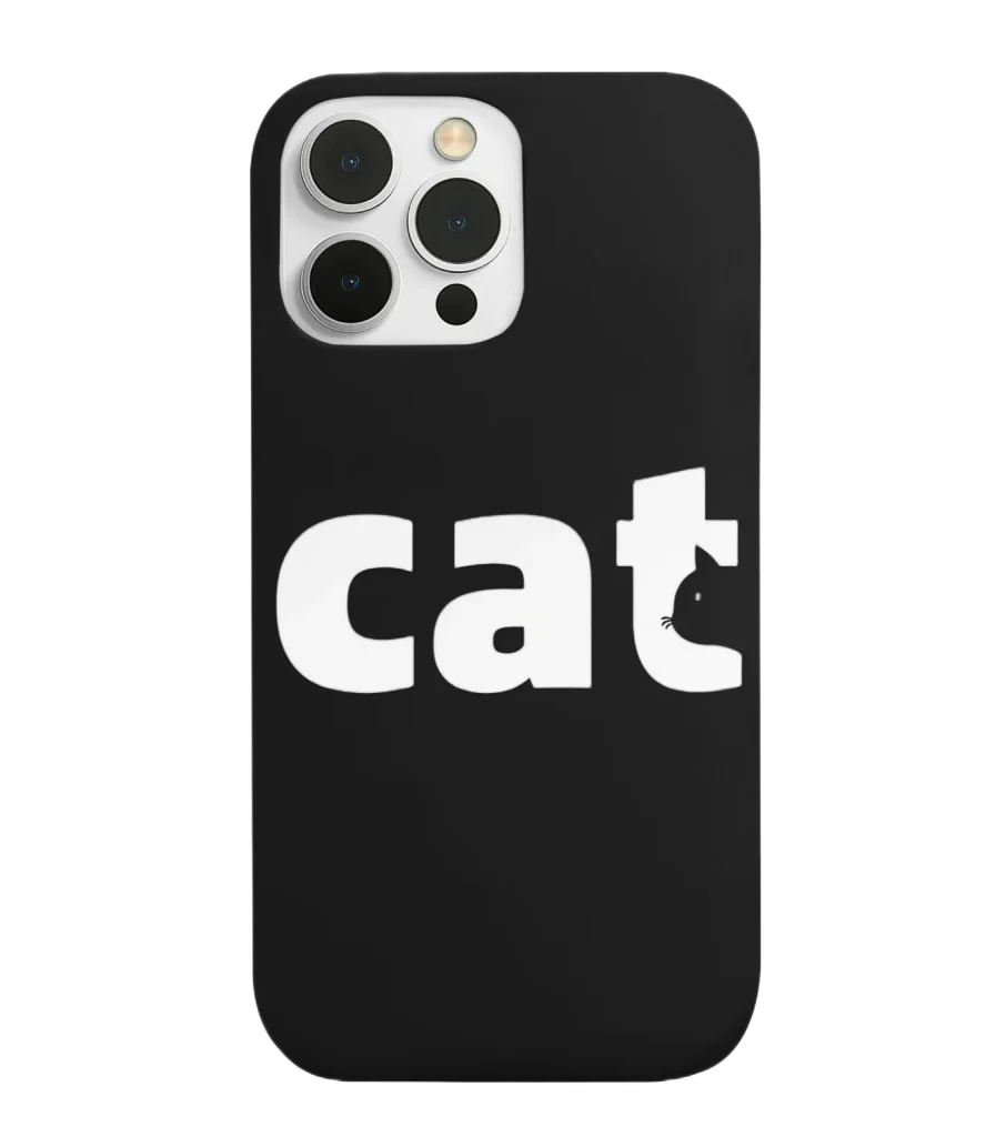 silicone tpu void cat lover phone case