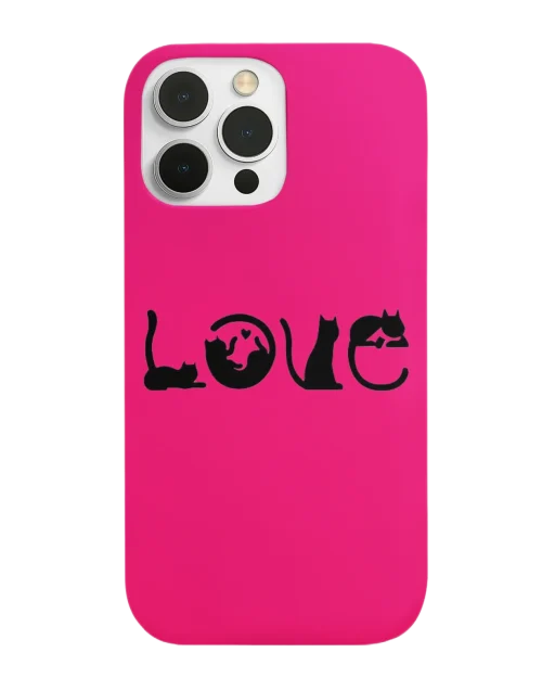 silicone tpu void cat lover phone case